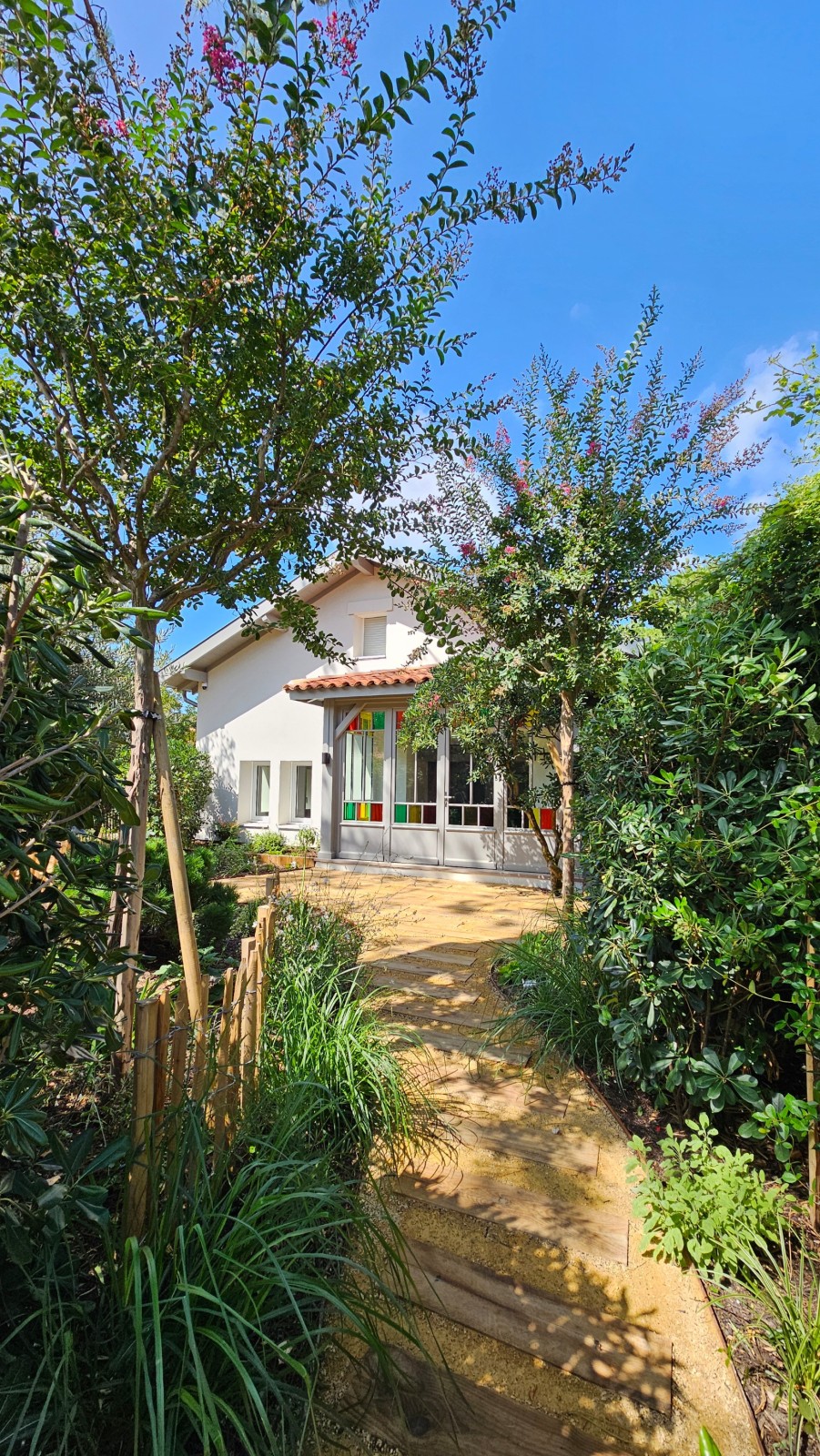 Aménagement d'un jardin sur le bassin d'Arcachon 