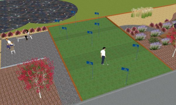 Conception d'un green de golf privé à Arcachon