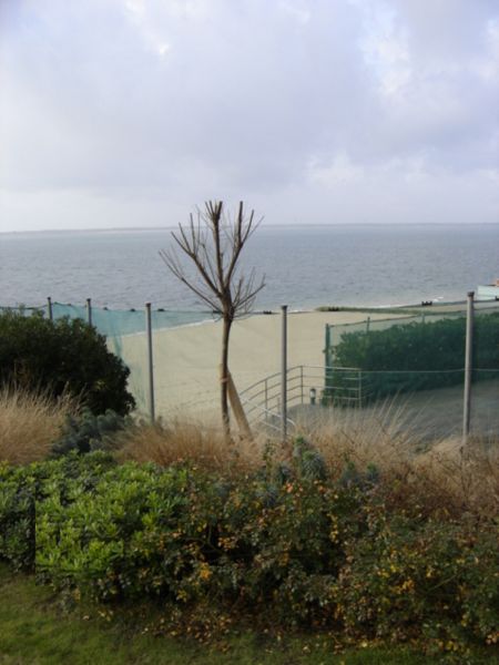 Barrière de protection contre le sable et les embruns à Arcachon