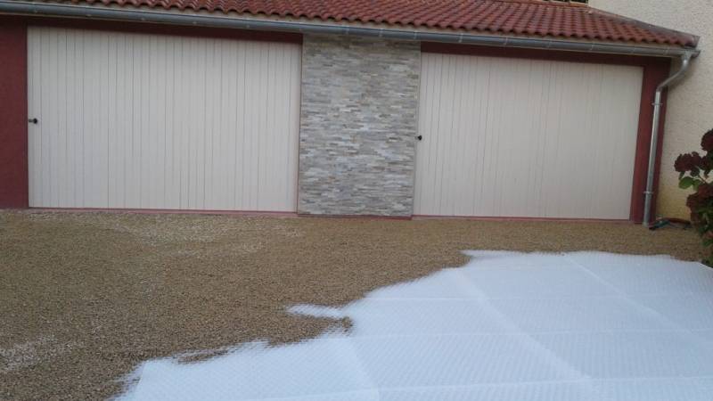 Allée en dalle stabilisatrice nid d'Abeille à La Teste de Buch