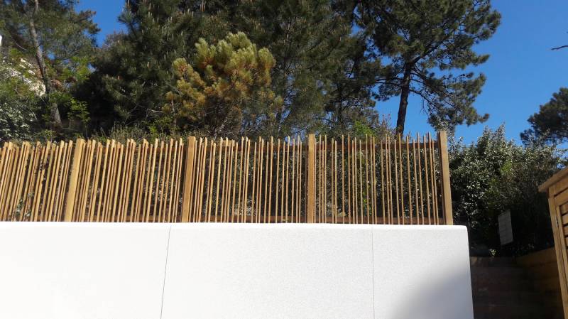 Création d'une palissade bois autoclave classe 4 ajourée au Pyla (33)