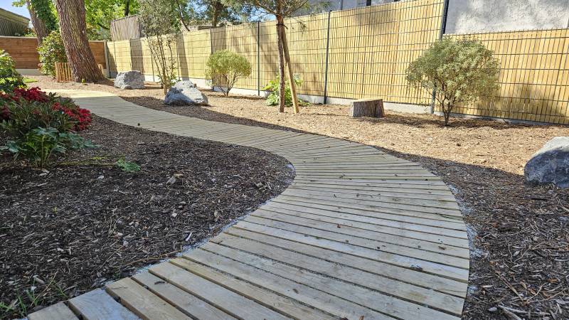 Cheminement bois sur-mesure