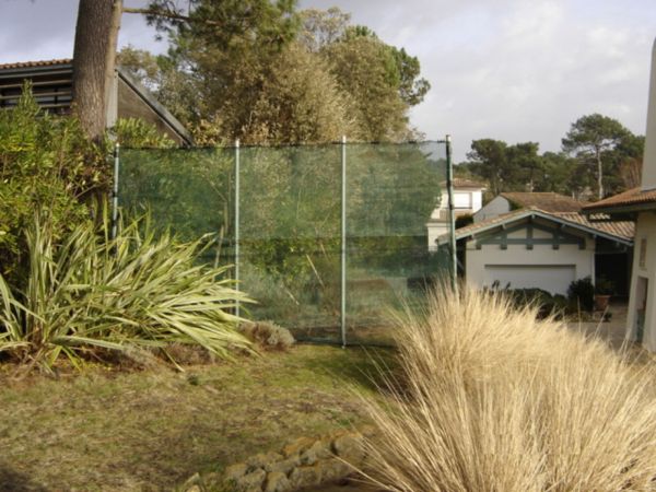 Clôture brise vent pour jardin en bord de mer au Pyla sur mer