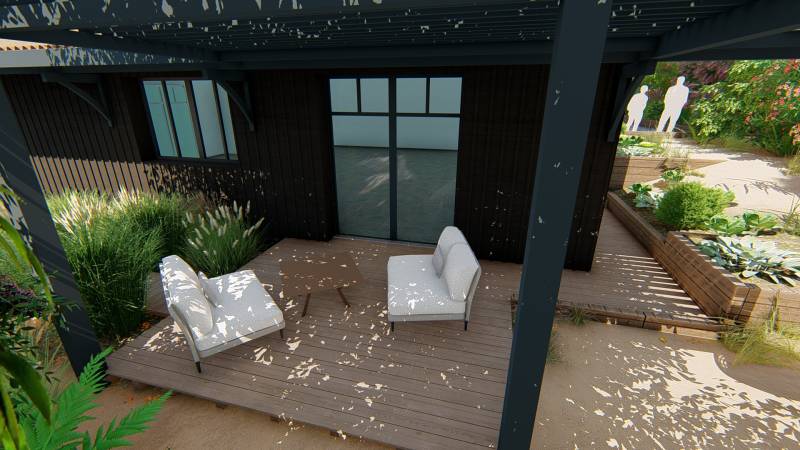 Conception d'un projet de jardin de type Bassin d’Arcachon (33)
