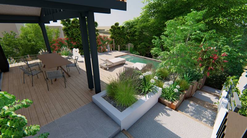 Conception d'un projet de jardin de type Bassin d’Arcachon (33)