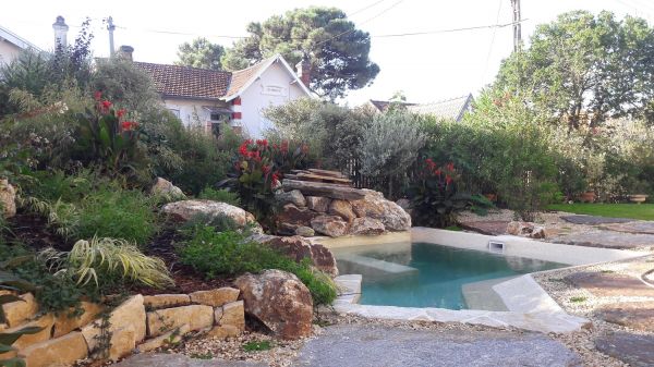 Création d'un décors minéral sur le Bassin d'Arcachon (33)