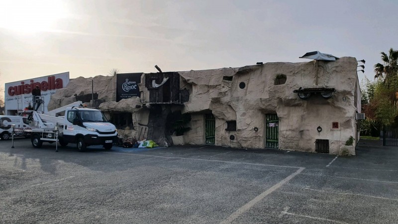 Aménagement de la devanture dans un restaurant à la teste-de-buch