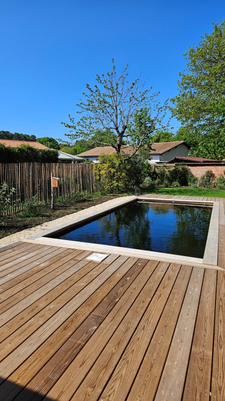 Réalisation d'une terrasse bois sur le bassin d'Arcachon 