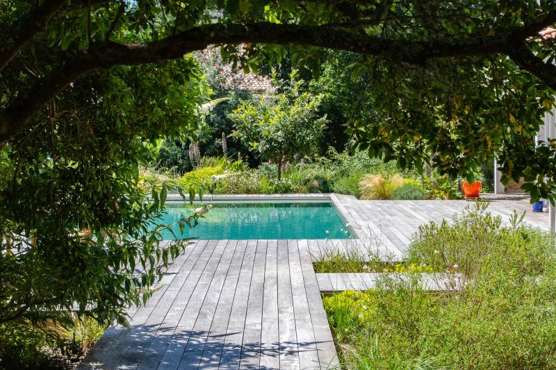 Entreprise pour terrasse bois exotique chez un particulier au Teich sur le Bassin d'Arcachon 