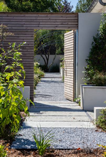 création et aménagement d'une allée par un paysagiste d'expérience sur le bassin d'arcachon