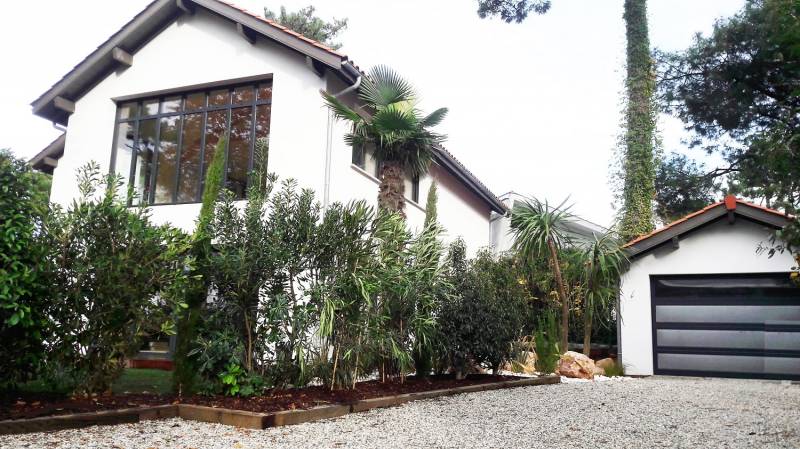 Allée en dalles nids d'abeille drainante à La Teste de buch 33