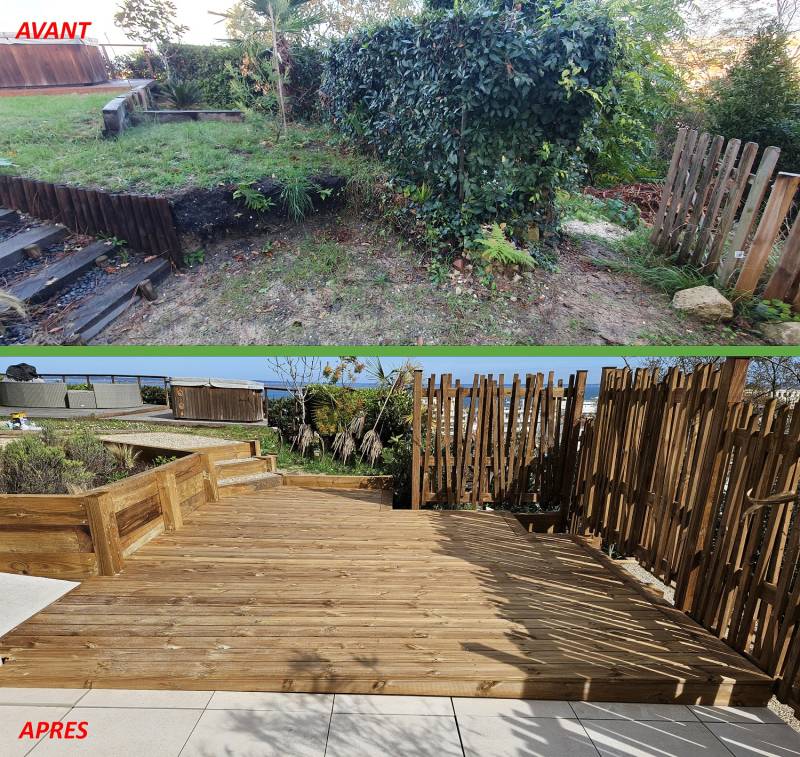 Création de soutènements en bois à ARCACHON 