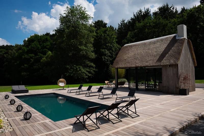 Lame bois IPE fixation invisible Le Teich