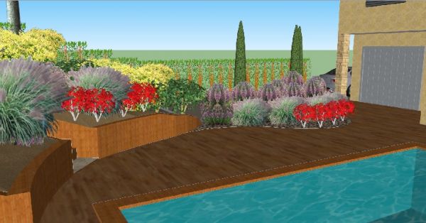 Conception d'un aménagement paysager à Arcachon