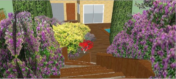 Visualisation 3D d'un prjet espaces verts dans les Landes