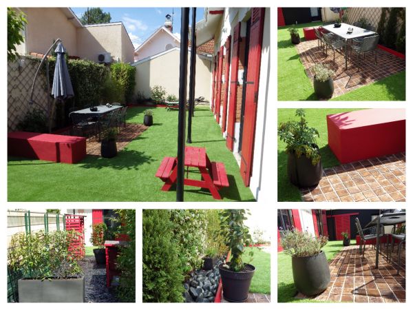 Balcon et terrasse paysager sur Arcachon