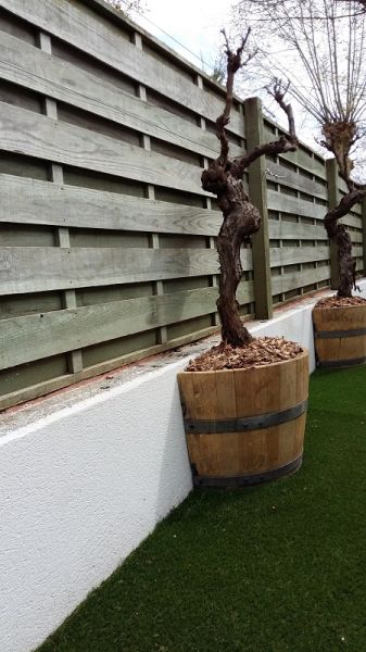 Réaslisation de jardinière en barrique ou tonneau sur mesure à Arcachon (33)