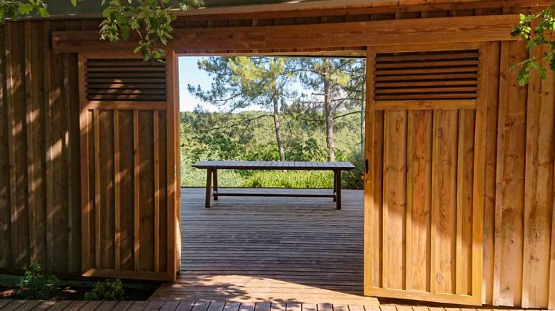 aménagement extérieur bois par Bardo paysage à la teste 33