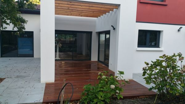 Création d'une terrasse bois à Pessac (33)